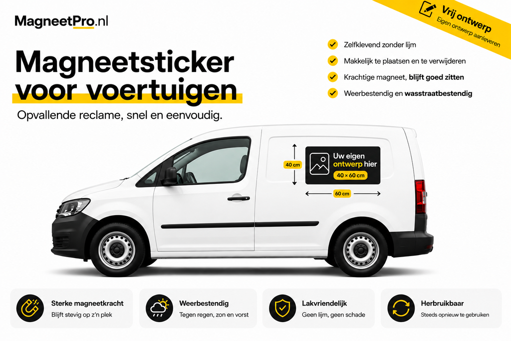 Magneetsticker 40 × 60 cm